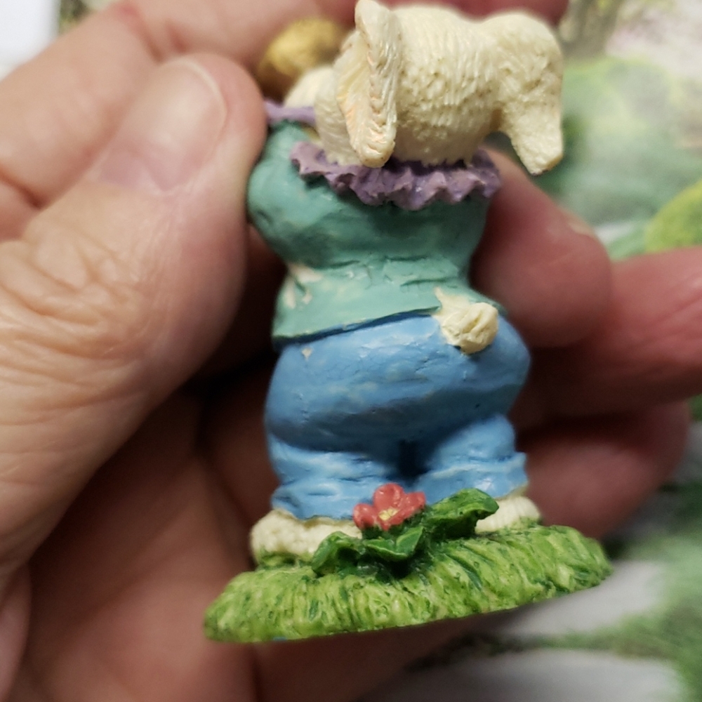 Two (2) 3D Most adorable Enesco bunnies - Picture 8 of 12